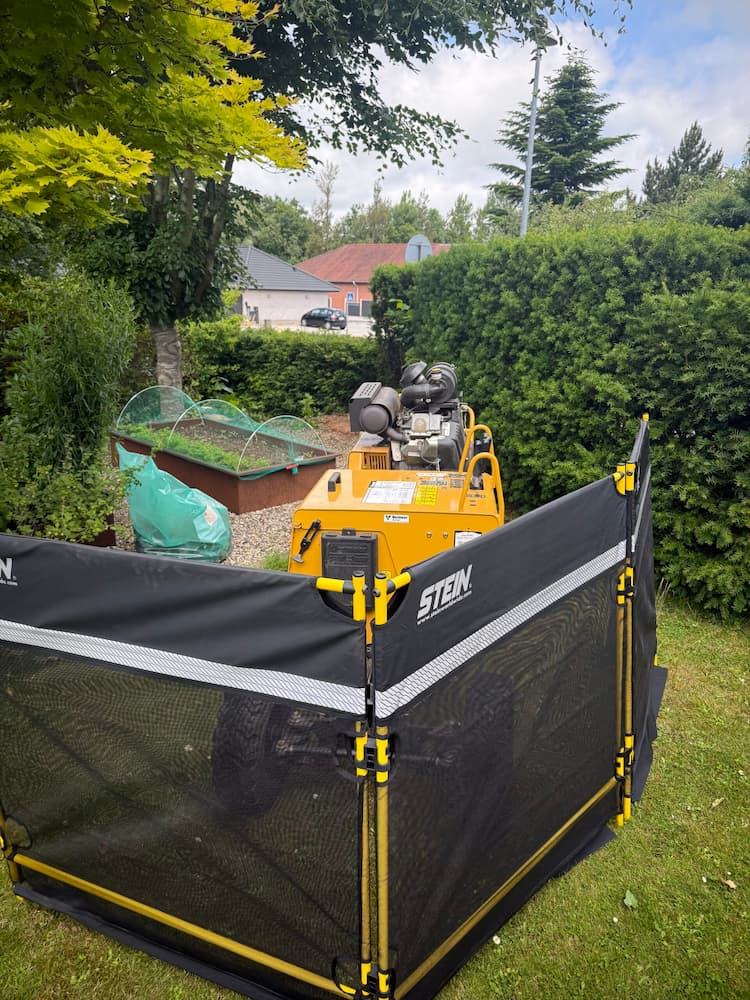 afskærmning og maskine