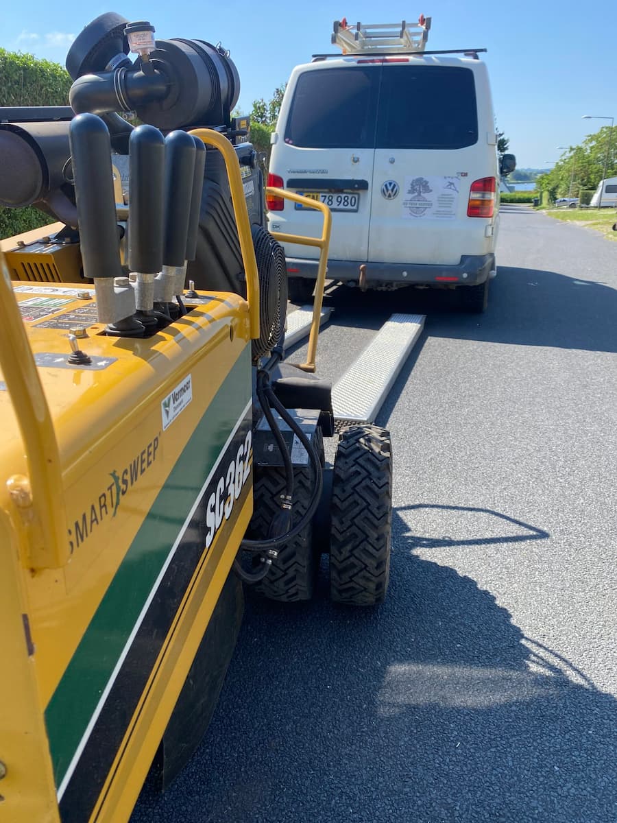 varevogn med maskine